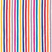 COTTON SHEETING FUNKY STRIPES, 44/45IN  WHITE MULTI